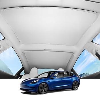 Amazon.co.jp: Motrobe Tesla Model 3 ガラスルーフサンシェード 2021